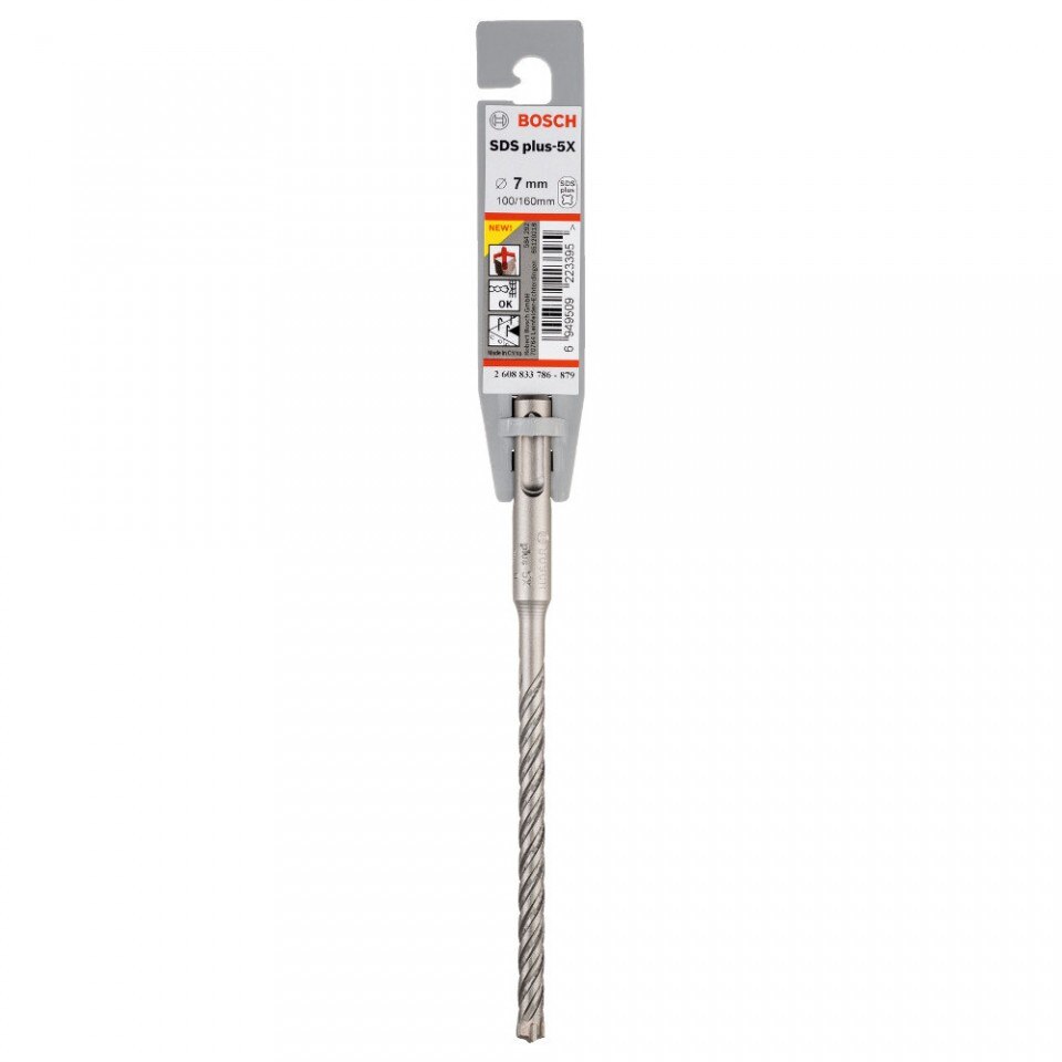 Ударна бормашина Bosch SDS-Plus-5X, 7 x 100 x 160 mm - eMAG.bg
