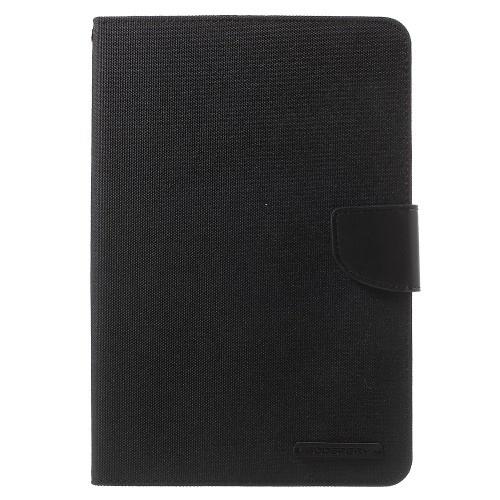 Husa iPad mini 2 / 3 - Canvas Diary Book Type Magnetic Negru