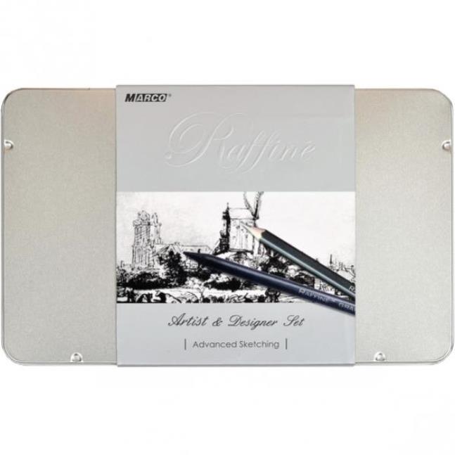 Set Premium Grafica Black Box Carbune, Caseta Metalica Marco Raffine