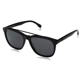 Ochelari de soare barbati Lacoste Rectangular Shiny Black/Dark Grey L822S-001 Ochelari de soare barbati Lacoste Rectangular Shiny Black/Dark Grey L822S-001