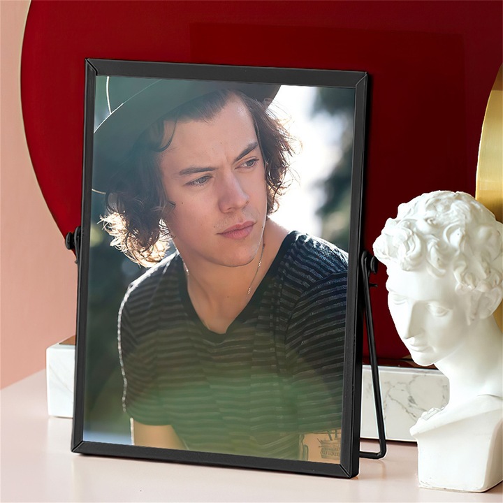 Akril dekorációs kép, fekete fém keret, 14.5x19.5cm