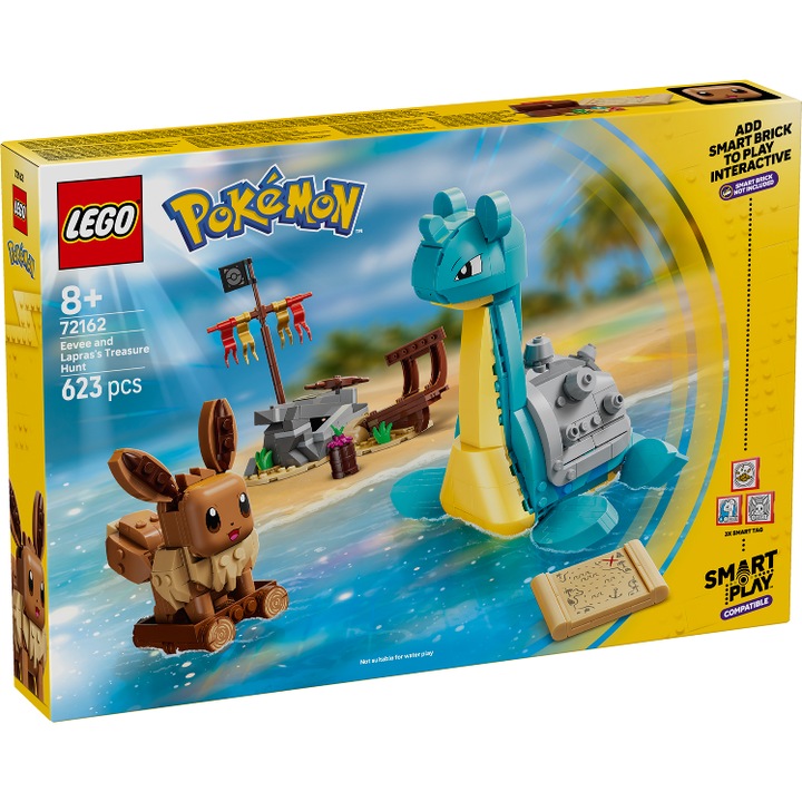 LEGO 72162 SMART Play: Vanatoarea de comori a lui Eevee si Lapras