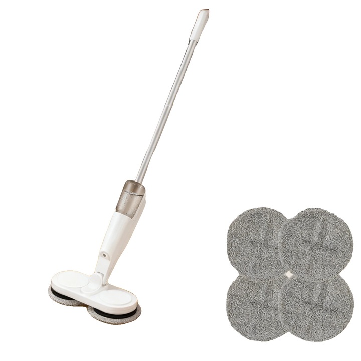 Mop electric fara fir, rotativ dublu, 200 ml, 2.6 lbs