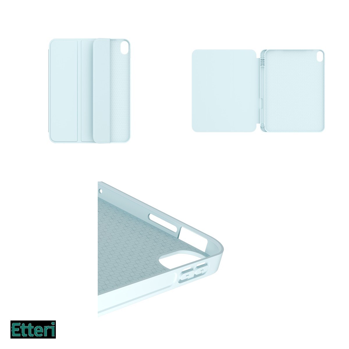 Husa Etteri pentru Apple iPad Pro 11 (2024), Carcasa, Albastru deschis