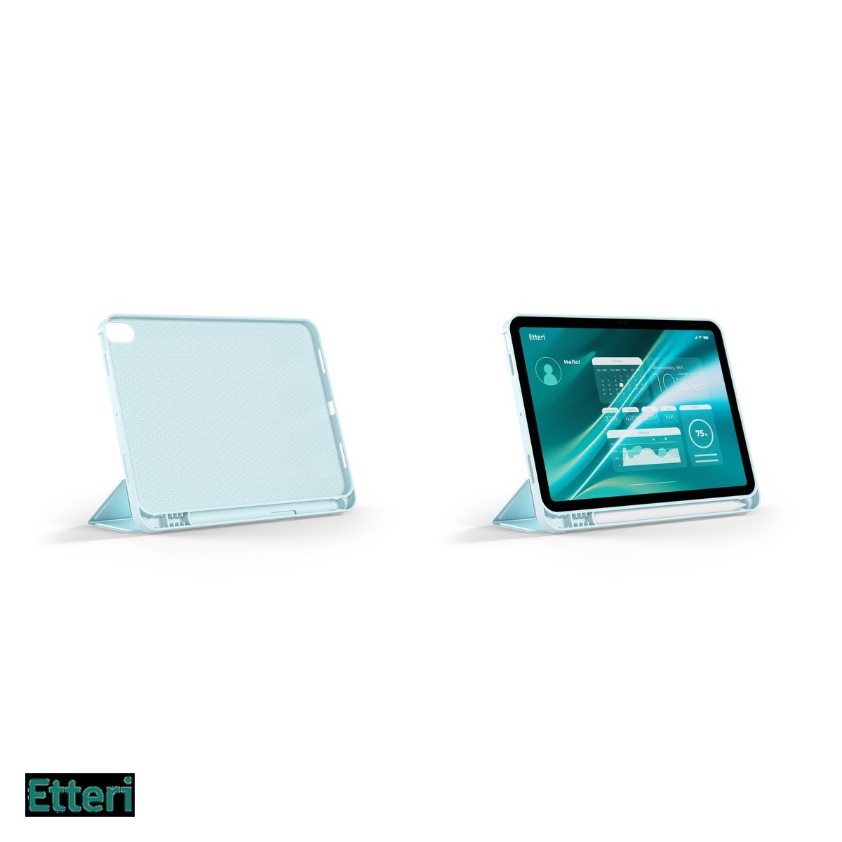 Husa Etteri pentru Apple iPad Pro 11 (2024), Carcasa, Albastru deschis