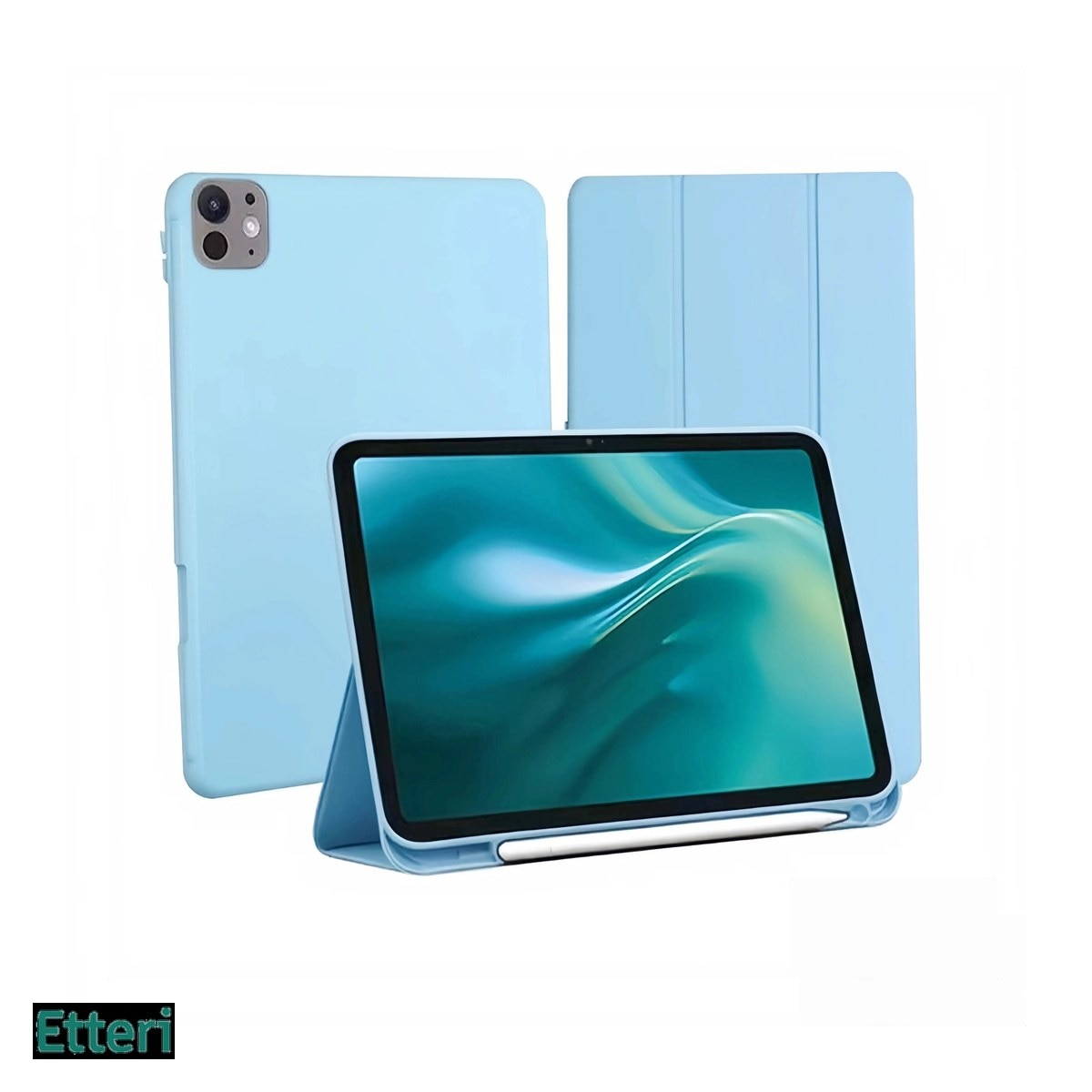 Husa Etteri pentru Apple iPad Pro 11 (2024), Carcasa, Albastru deschis