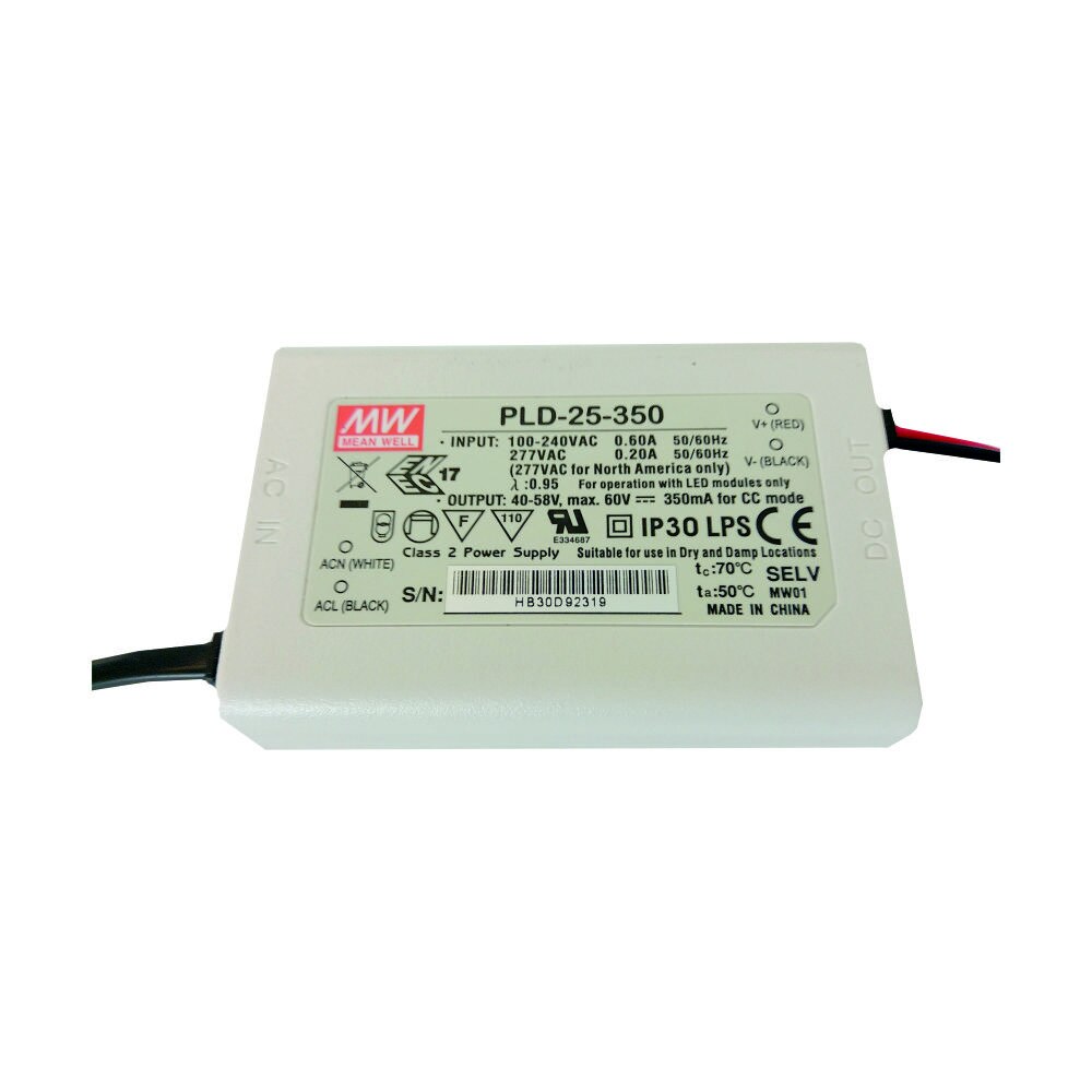 Alimentator 350mA, 20W, PLD Mean Well