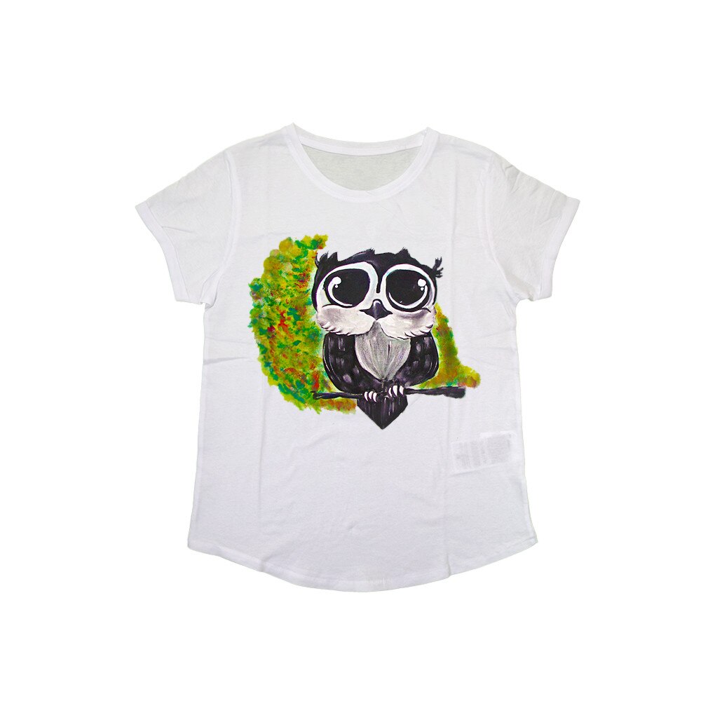 Tricouri pictate manual Piticool Bufnita Ochioasa M