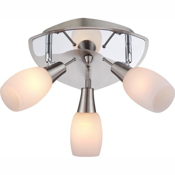 Lustra GILLIAN LP-45016-6, 3 x E14, 40W, 230V, Cromat, Alb Lustra GILLIAN LP-45016-6, 3 x E14, 40W, 230V, Cromat, Alb
