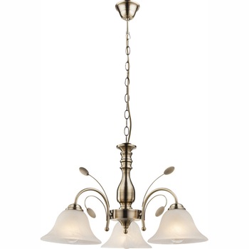 Lustra POSADAS LP-30992-6H, 3 x E27, 60W, 230V, Bronz, Alb Lustra POSADAS LP-30992-6H, 3 x E27, 60W, 230V, Bronz, Alb