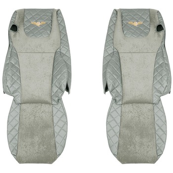 Set huse scaun DAF XF105 Euro 6 gri productie 2013-2017 Set huse scaun DAF XF105 Euro 6 gri productie 2013-2017