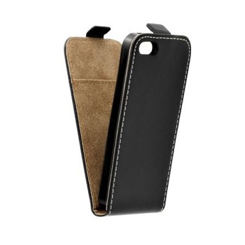 Husa protectie SLIM FRESH pentru iPhone 7, flip vertical, inchidere magnetica, piele eco, Negru Husa protectie SLIM FRESH pentru iPhone 7, flip vertical, inchidere magnetica, piele eco, Negru