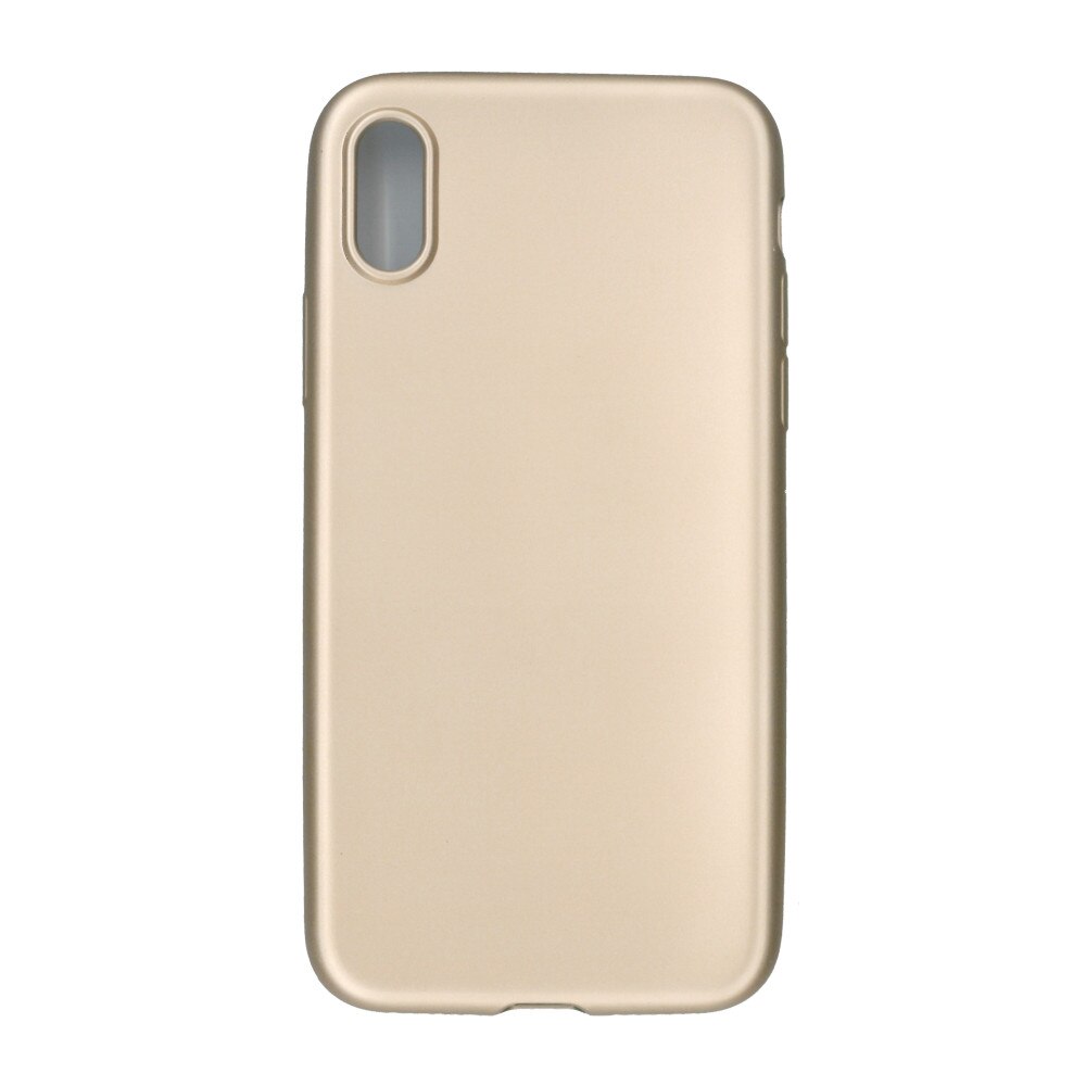 Husa din silicon mat Eurocell pentru iPhone X, auriu
