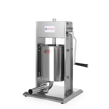 Aparat umplut carnati vertical profesional, capacitate 3 kg, Hendi Profi Line, inox, 4 palnii incluse Aparat umplut carnati vertical profesional, capacitate 3 kg, Hendi Profi Line, inox, 4 palnii incluse