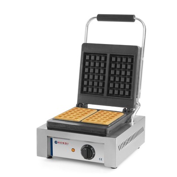 Aparat preparare vafe/waffles, profesional, Hendi, 1500W, suprafata gatire din fonta cu start anti-lipire, 480x320x(H)226 mm Aparat preparare vafe/waffles, profesional, Hendi, 1500W, suprafata gatire din fonta cu start anti-lipire, 480x320x(H)226 mm