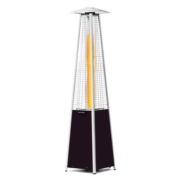 Incalzitor terasa cu flacara, Hendi Pyramid, 11,2 kW, 42x42x(H)222 cm, aprindere electronica, include furtun de gaz si regulator de presiune Incalzitor terasa cu flacara, Hendi Pyramid, 11,2 kW, 42x42x(H)222 cm, aprindere electronica, include furtun de gaz si regulator de presiune
