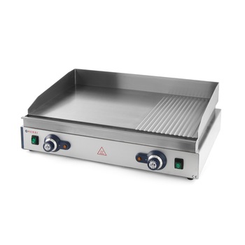 Gratar electric profesional 3500W, 2/3 neted, 1/3 striat, corp inox, Hendi Blue Line, termostat 0-300 gr C, 720x530x(H)250 mm Gratar electric profesional 3500W, 2/3 neted, 1/3 striat, corp inox, Hendi Blue Line, termostat 0-300 gr C, 720x530x(H)250 mm