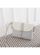 Geanta crossbody mica YANYXR, piele PU, pandantiv metalic, gri, 15x20cm