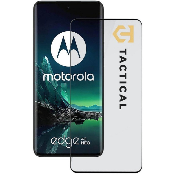 Taktikai üvegfólia Glass Shield 5D, fekete, 0.33mm, Motorola Edge 40 Neo