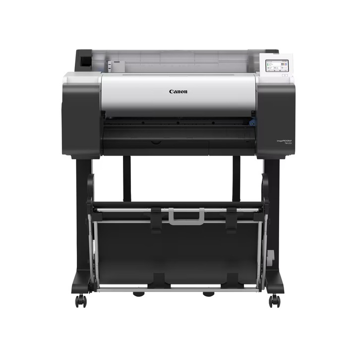 Plotter Canon imagePROGRAF TM-255, HDD 500GB, 5 culori, 24”, Apple AirPrint, Negru/Alb