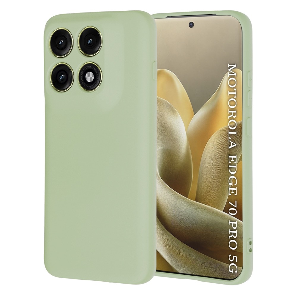 Husa pentru Motorola Edge 70 Pro Daden® Silicon SoftFlex, Ultra Slim, Protectie sporita, Interior de microfibra, Verde menta