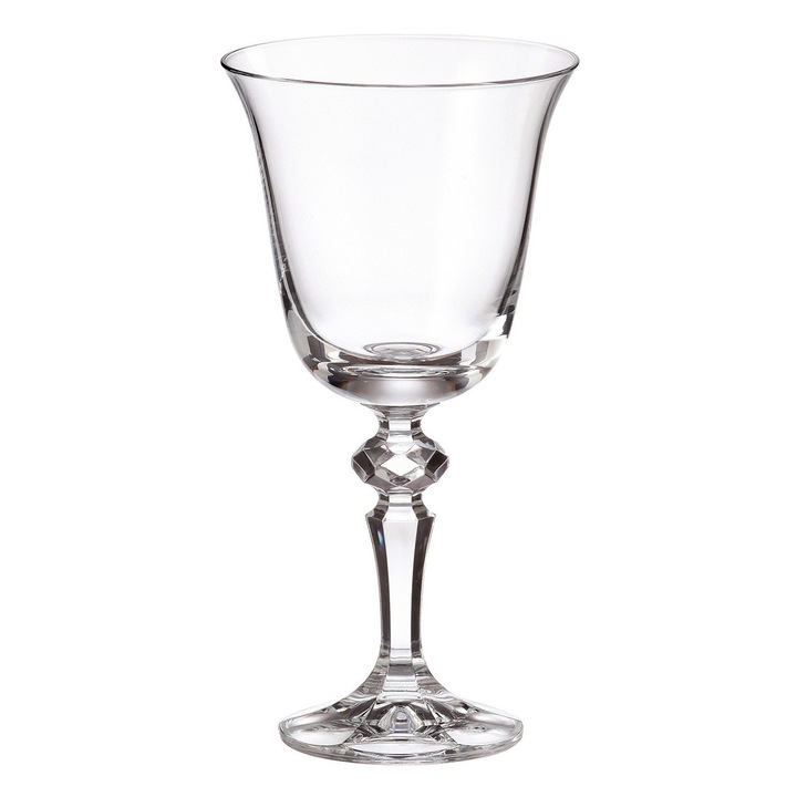 Bohemia Crystalite vörösboros pohár készlet 220 ml, FALCO/LAURA, 6 db