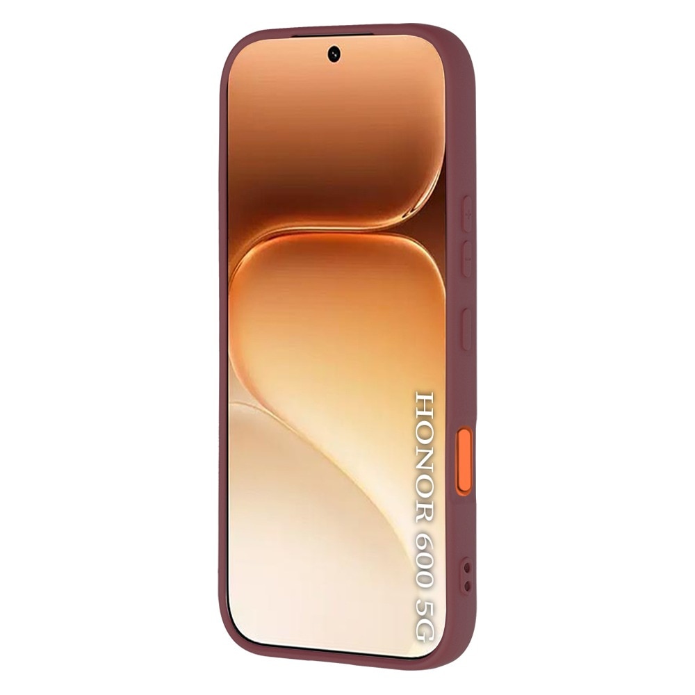 Husa pentru Honor 600 Daden® Silicon SoftFlex, Ultra Slim, Protectie sporita, Interior de microfibra, Visiniu