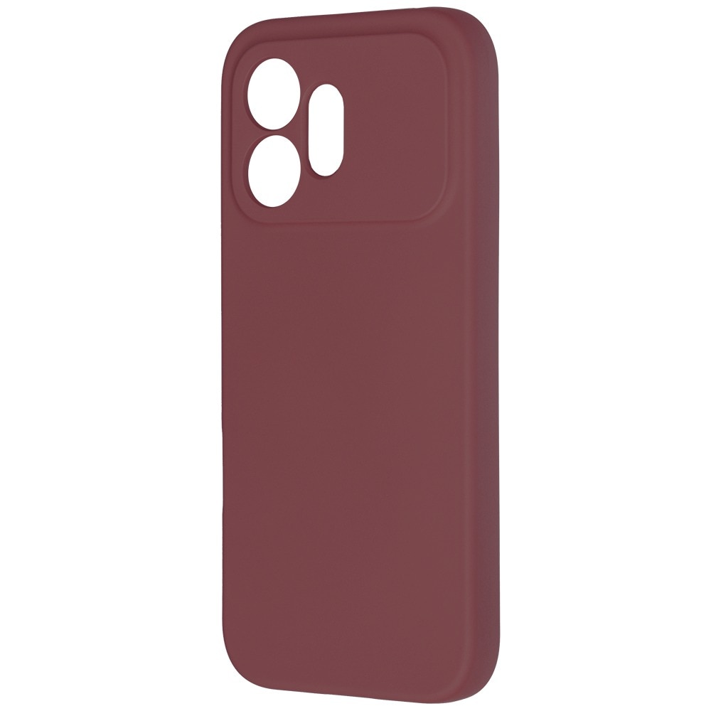 Husa pentru Honor 600 Daden® Silicon SoftFlex, Ultra Slim, Protectie sporita, Interior de microfibra, Visiniu