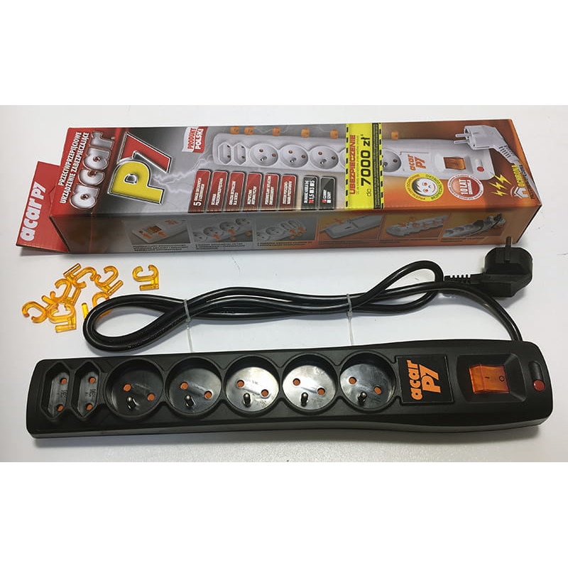 Protector prize 5+2 Acar, P7 Surge, 1.5 m, Negru