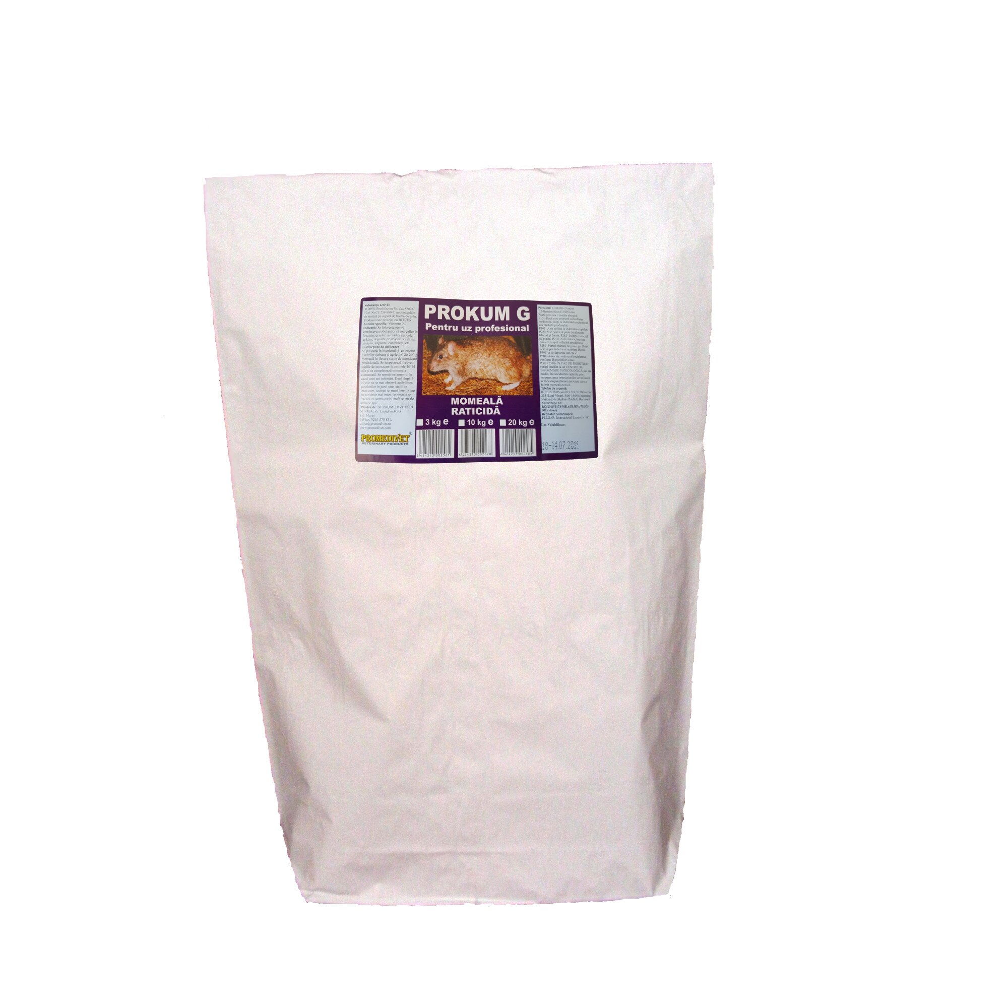 Grau Rodenticid Prokum G 20 KG