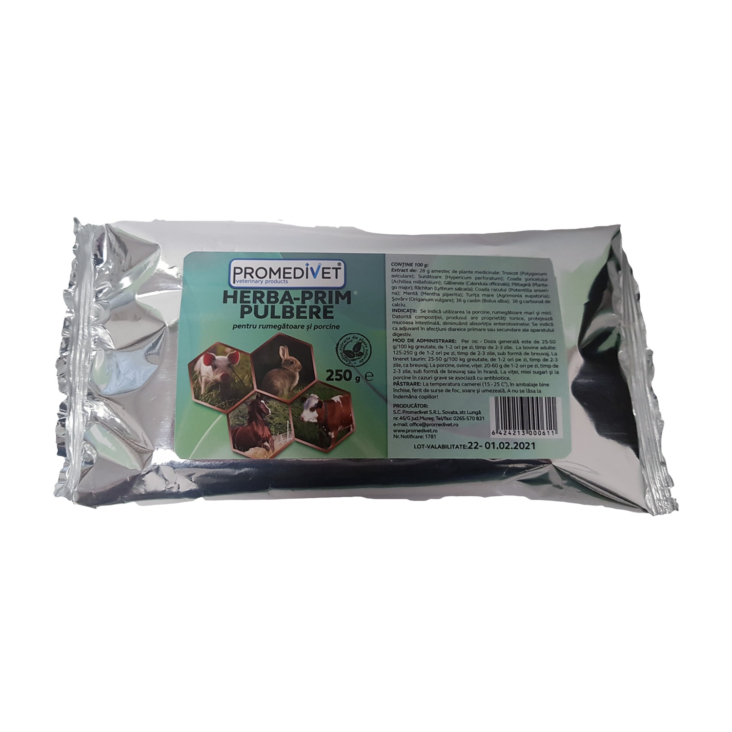 Pulbere antidiareica Herba-Prim pulbere 250 g