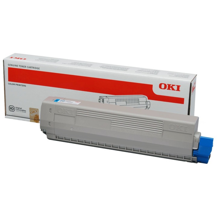 Oki C823/C833/C843 kék eredeti toner (46471103)