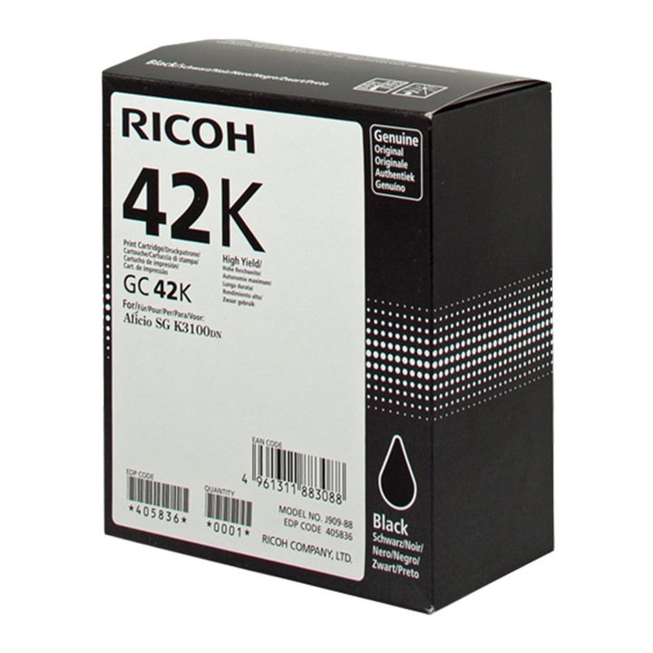 Ricoh SGK3100 fekete eredeti gél (405836)
