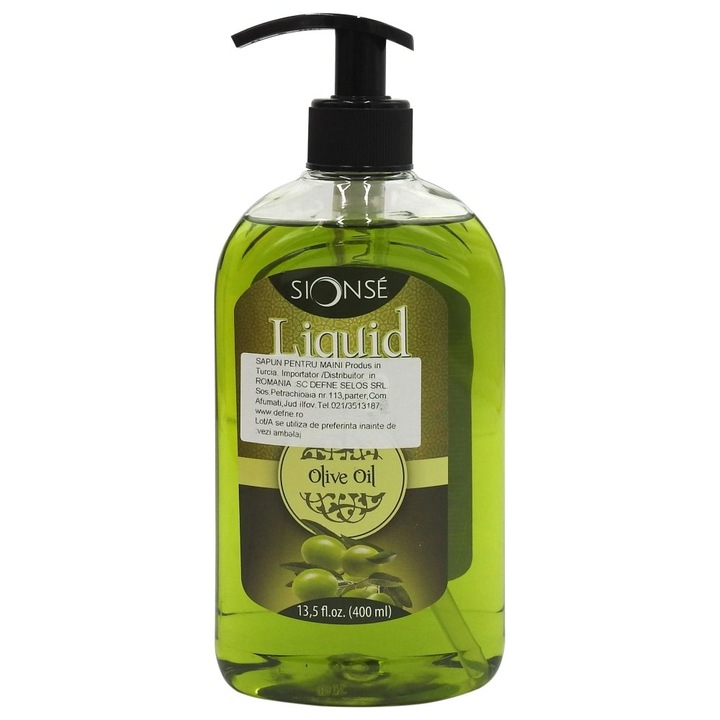 Sapun Lichid, Sionse, 400 ml Masline