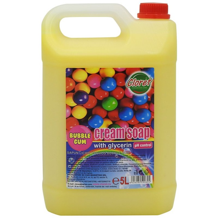 Sapun Lichid, Cloret, 5 L Cremos Bubble Gum