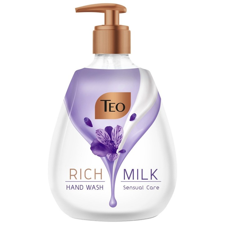 Sapun Lichid, Teo, Pompa 400 ml Milk Rich Sensual Care
