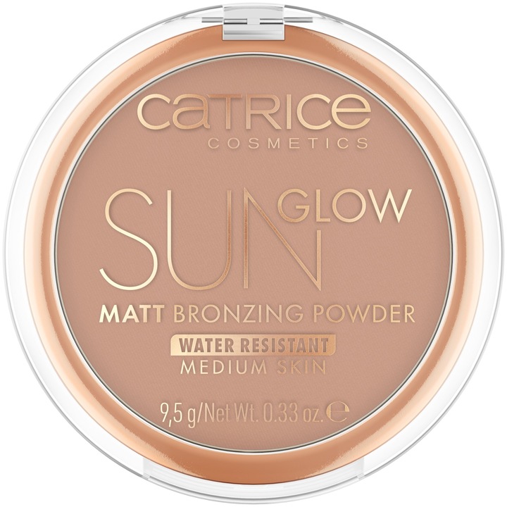 Pudra bronzanta pentru fata Catrice Sun Glow Matt Bronzing Powder 030, 9.5 g