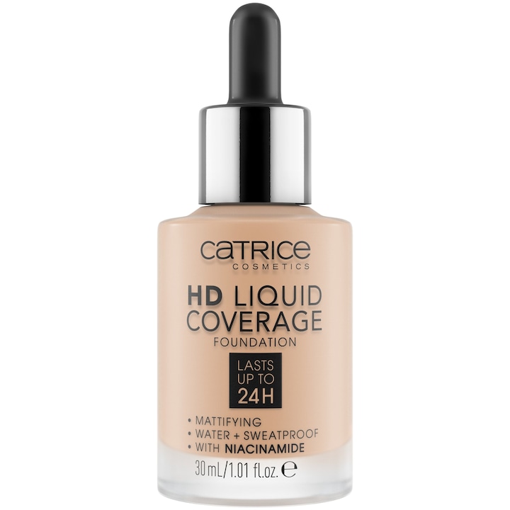 Фон дьо тен Catrice HD Liquid Coverage Foundation 030, 30 ml