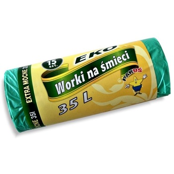 Saci menajeri Pakus, 35l, Verde, 15 bucati Saci menajeri Pakus, 35l, Verde, 15 bucati