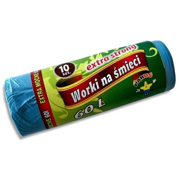 Saci menajeri Pakus, 60l, Albastru, 10 bucati Saci menajeri Pakus, 60l, Albastru, 10 bucati