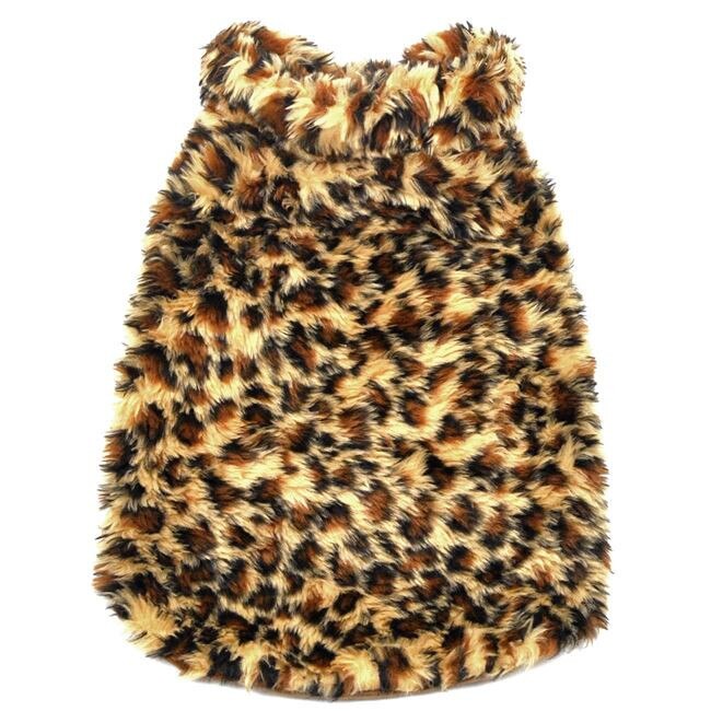 Vesta UBX de blana , culoare leopard, Marimea M