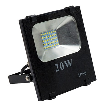 Proiector LED slim 220V exterior 20W lumina alb rece 6500K Proiector LED slim 220V exterior 20W lumina alb rece 6500K