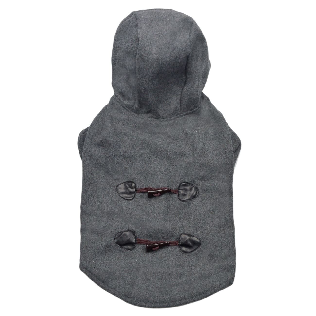 Paltonas cu gluga pentru canini gri, marime S