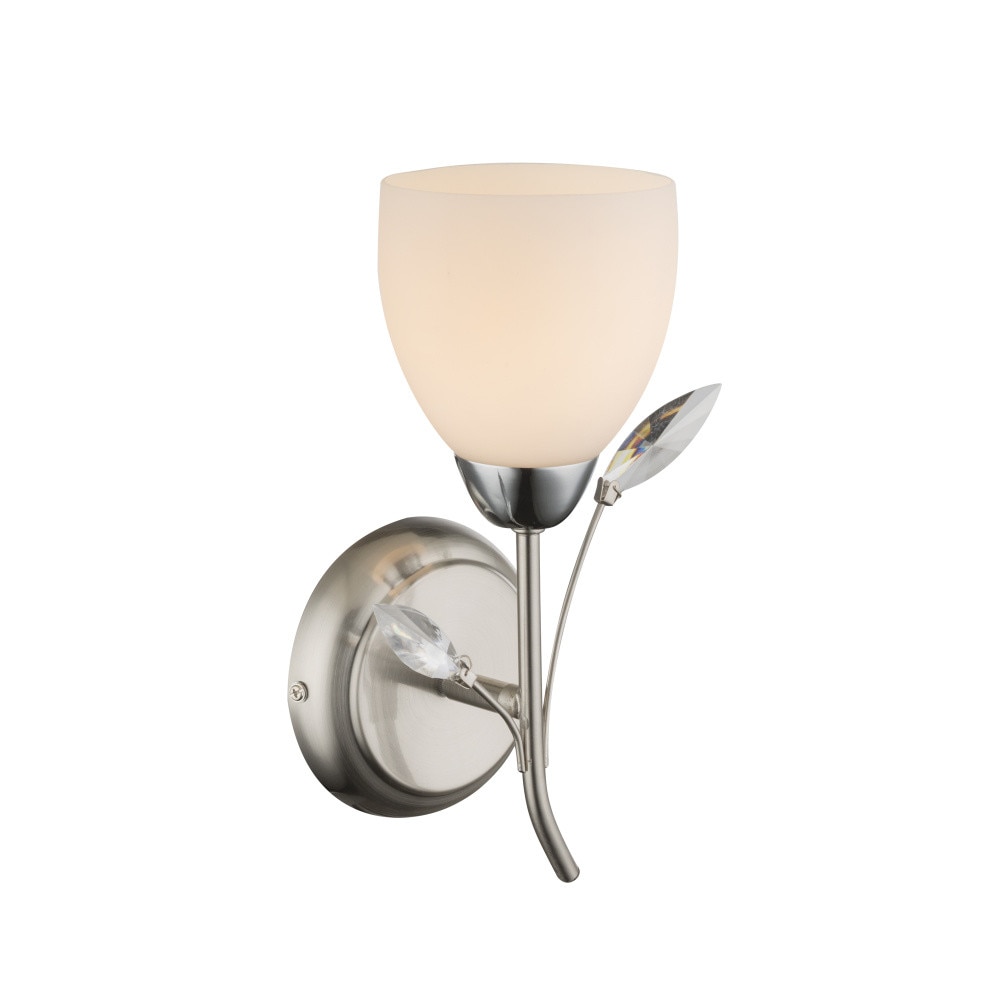 Aplica SINGU AP-39784W, 1 x E14, 40W, 230V, Opal, Alb, Nichel mat