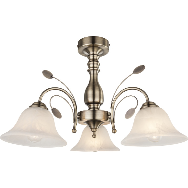 Plafoniera Posadas Globo, 69007-3, Alama antichizata, 3xE27