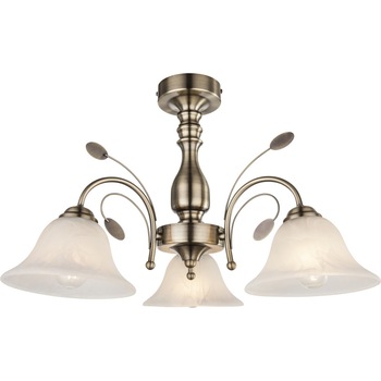 Plafoniera Posadas Globo, 69007-3, Alama antichizata, 3xE27 Plafoniera Posadas Globo, 69007-3, Alama antichizata, 3xE27