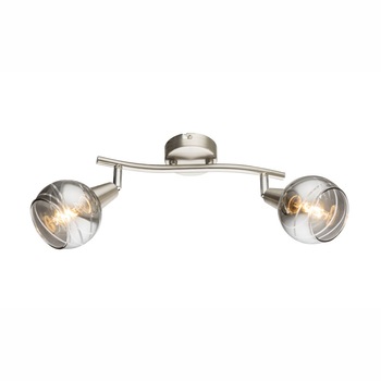 Aplica ROMAN AP-45651-7, 2 x LED E14, 4W, 400lm, 3000K, 230V, Nichel mat Aplica ROMAN AP-45651-7, 2 x LED E14, 4W, 400lm, 3000K, 230V, Nichel mat
