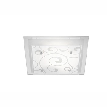 Plafoniera DIA AP-51937-7, 2 x E27, 60W, Alb, Satinat, Cromat Plafoniera DIA AP-51937-7, 2 x E27, 60W, Alb, Satinat, Cromat
