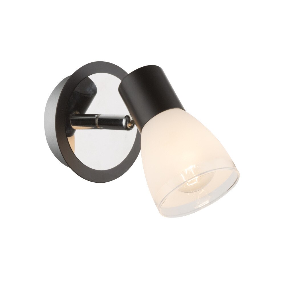 Aplica VIRUNGA AP-458987-8, 1 x E14, 40W, 230V, Maro Inchis, Cromat