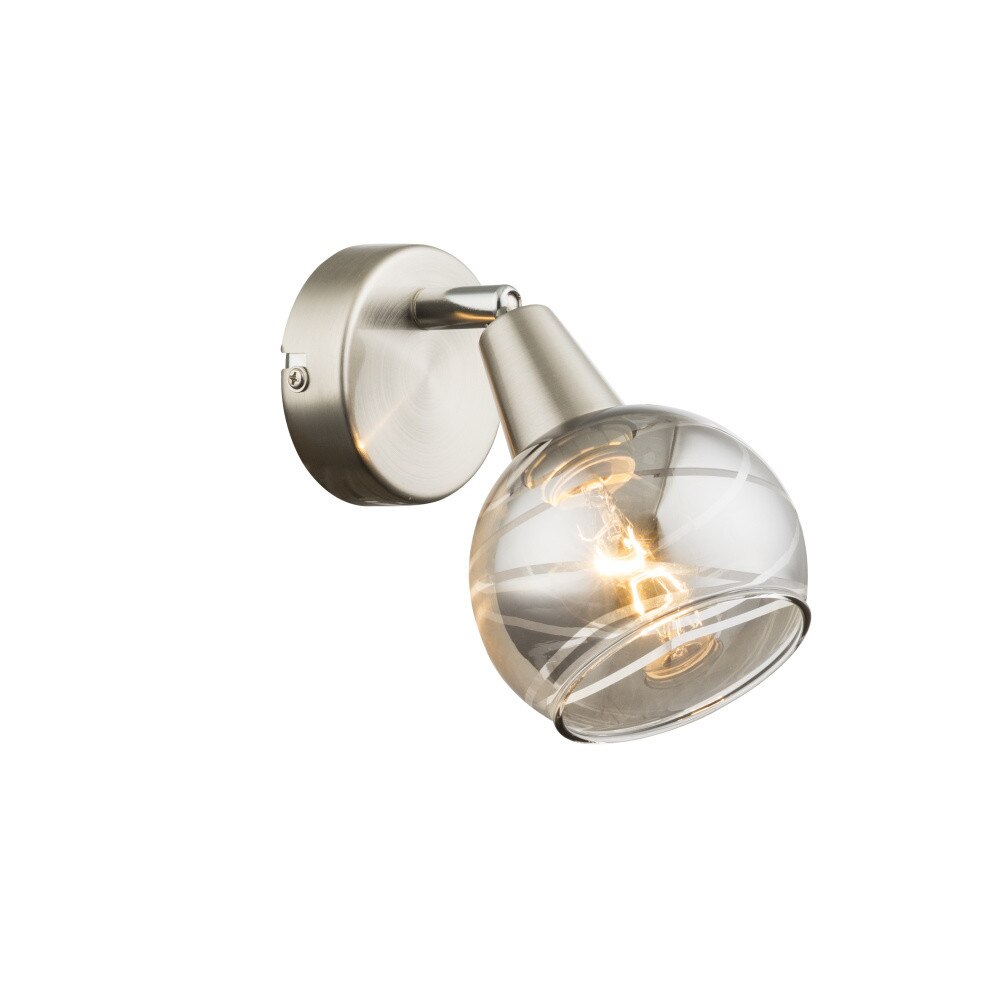 Aplica ROMAN AP-45651-8, 1 x LED E14, 4W, 400lm, 3000K, 230V, Nichel mat